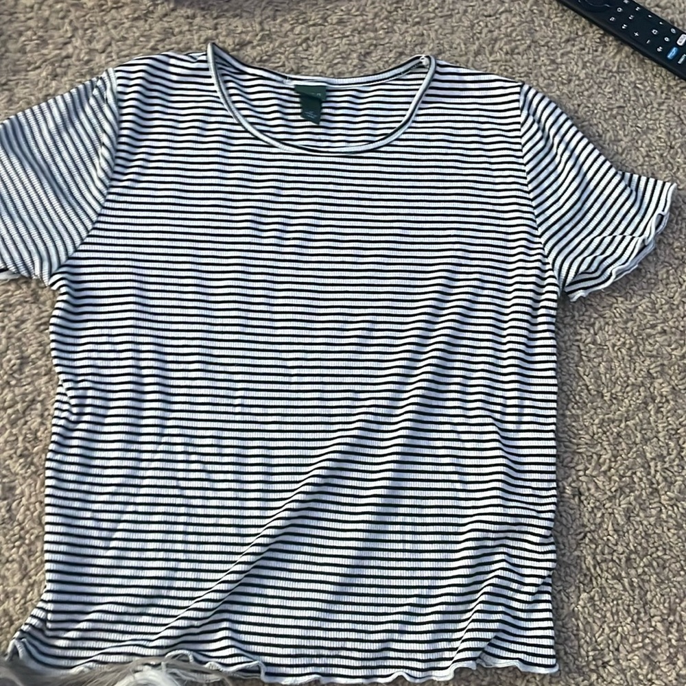 Wild Fable Striped Crop Top